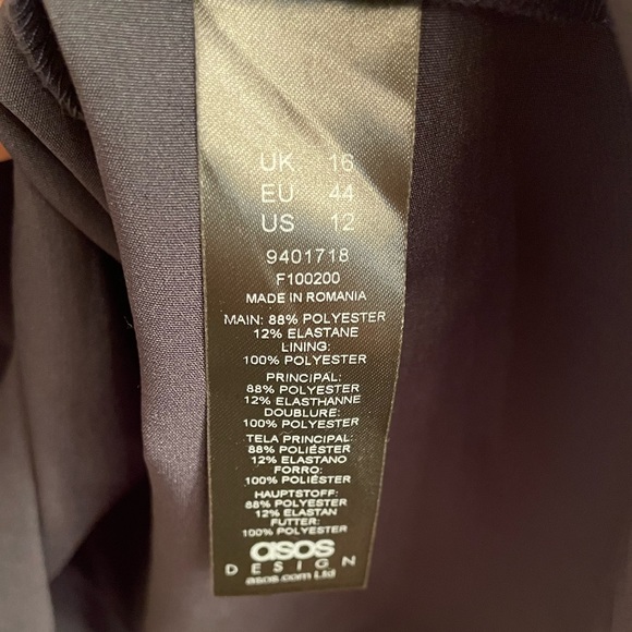 ASOS DESIGN Maternity Angel Sleeve Midi Pencil Dress in Navy NWT - Picture 9 of 9